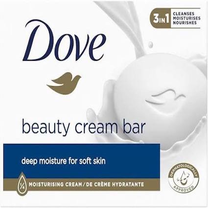 Dove Moisturising Beauty Cream Bar Soap | 4 x 90g Pack