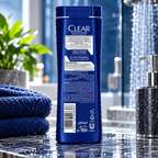 Clear Men Hair Fall Defence Anti-Dandruff Shampoo | Twin Pack (2 x 180ml)