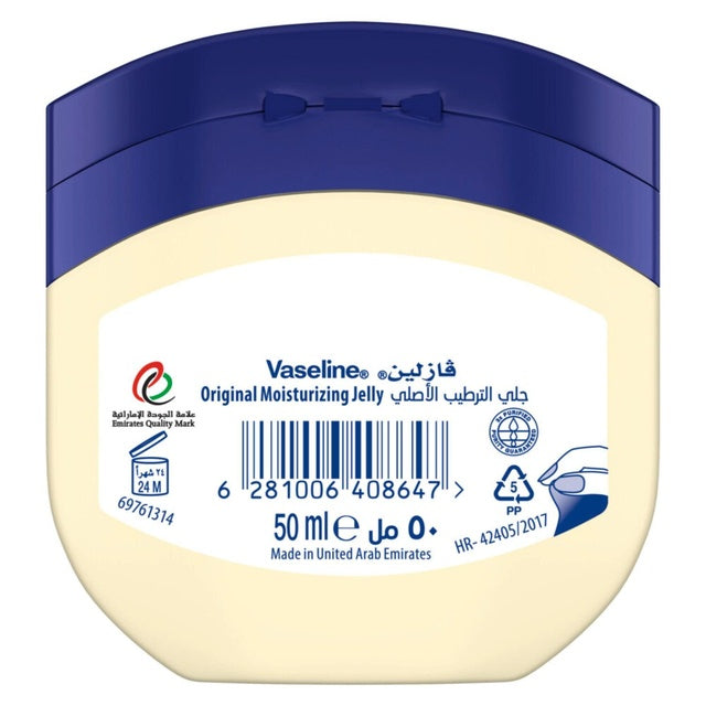 Vaseline 100% Pure Petroleum Jelly Duo - Original Skin Protection (2 x 50 ml)