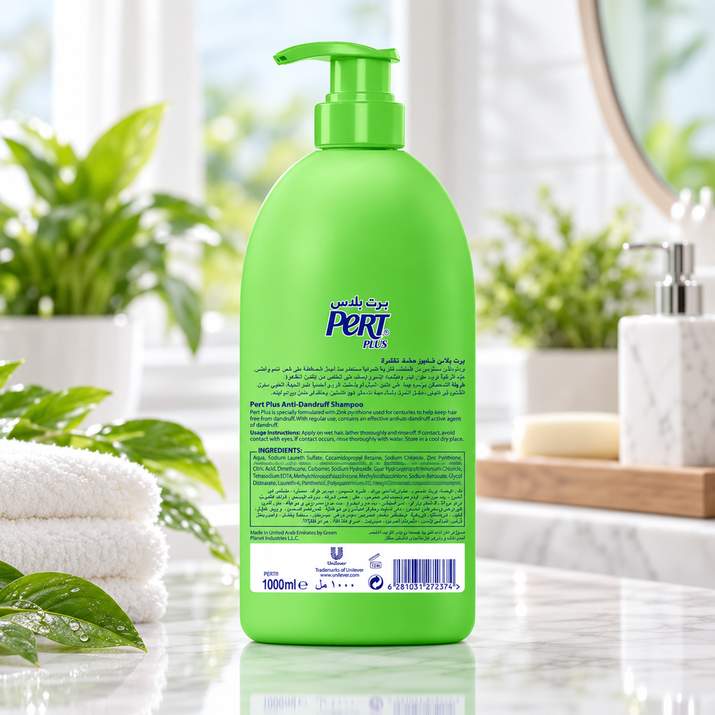 Pert Plus Scalp Care Shampoo with Coconut & Lemon Extracts - Value 1L Bottle