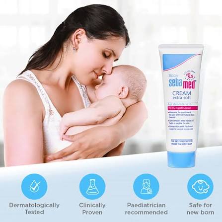 Sebamed Extra Soft Baby Cream with Panthenol - pH 5.5 Protection (200 ml)