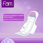 Fam Night Sanitary Pads Folded With Wings 48 pcs