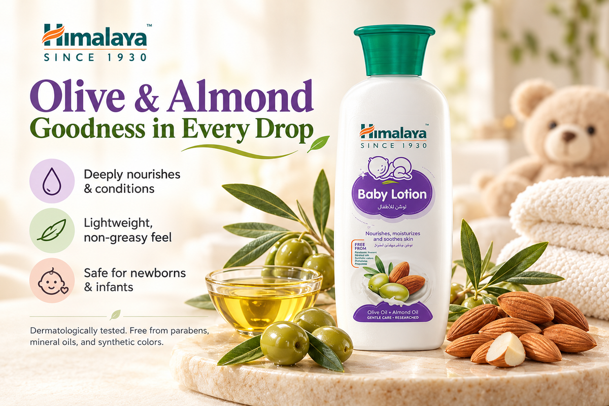 Himalaya Olive Oil & Almond Oil Baby Lotion | 400ml