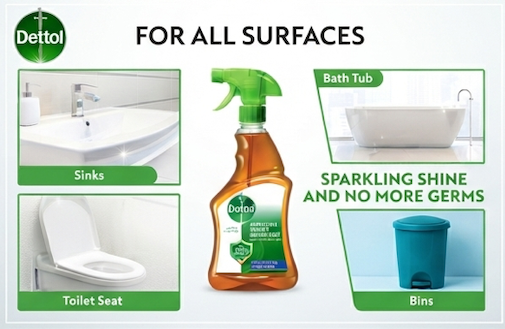 Dettol Original Anti-Bacterial Surface Disinfectant Liquid Trigger 500 ml