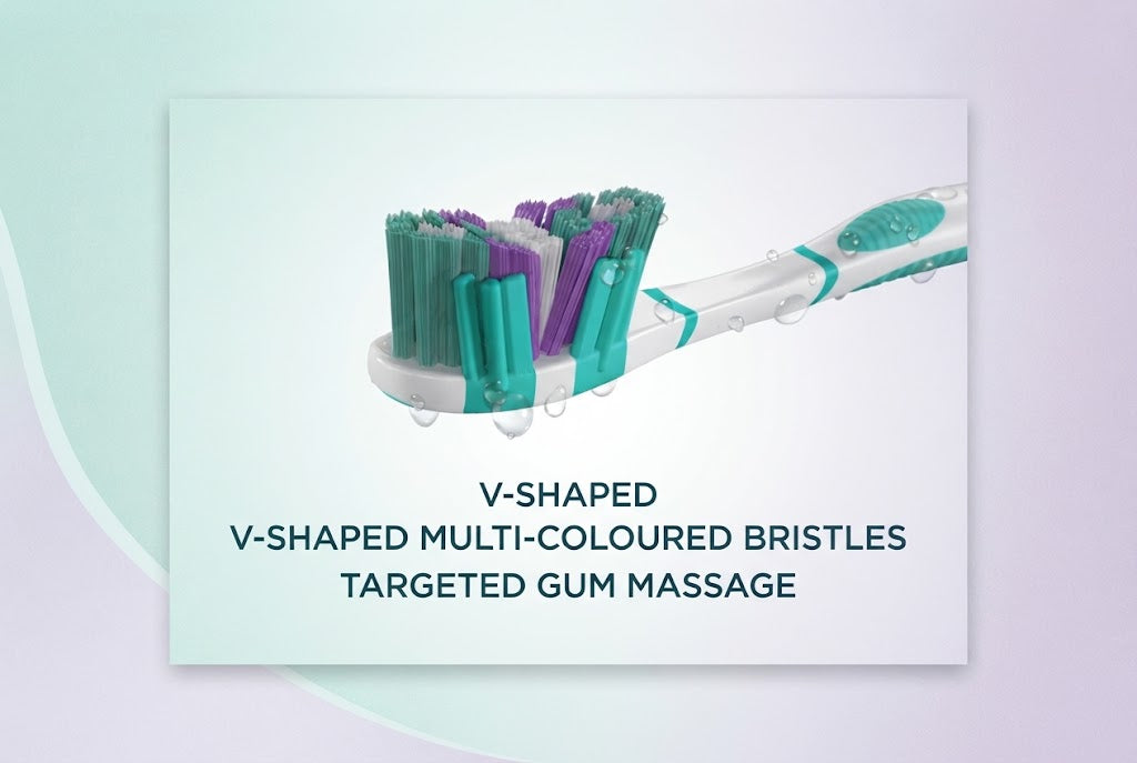 Signal V-Gum Care Medium Toothbrush Multicolour