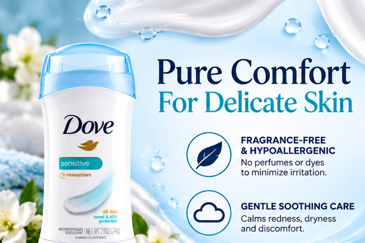 Dove Advanced Care Sensitive Skin Antiperspirant Deodorant Stick | 74g