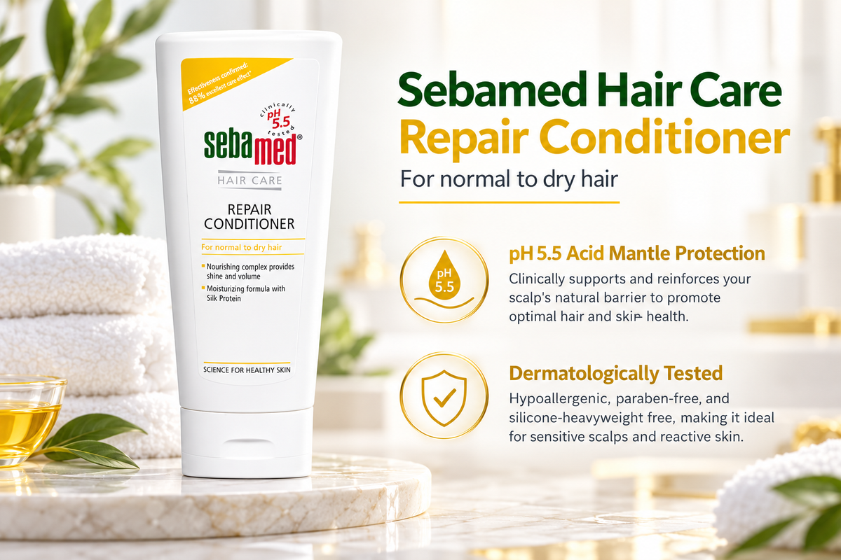 Sebamed Dermatological Scalp Care & Hair Repair Conditioner - 200 ml