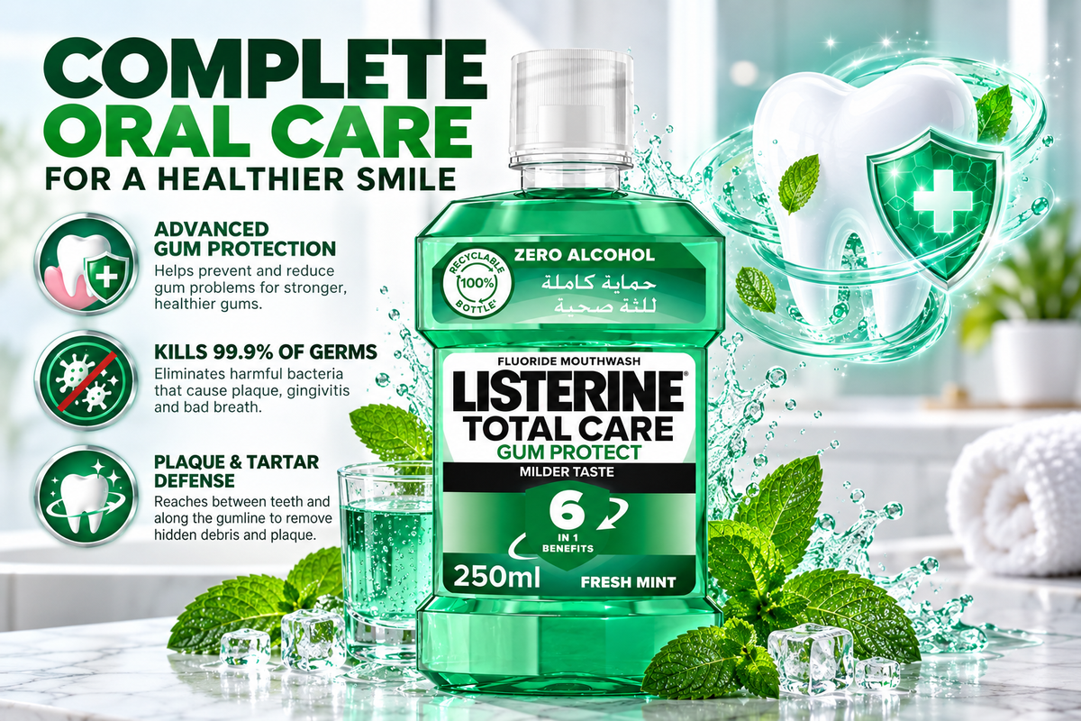 Listerine Total Care Gum Protect Mouthwash Fresh Mint | 250ml