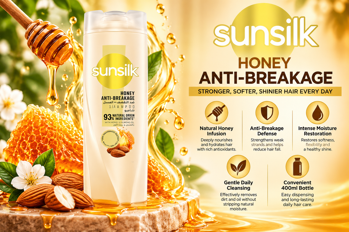 Sunsilk Anti-Breakage Shampoo Infused with Natural Honey | 400ml