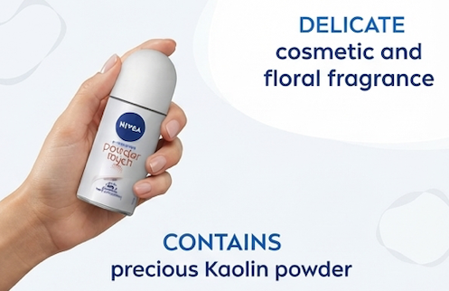 Nivea Powder Touch Antiperspirant for Women Roll-on 50 ml