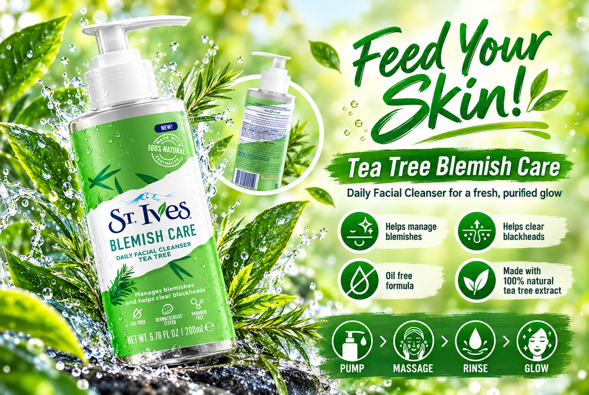 St. Ives Blemish Care Face Wash with Tea Tree Extracts 200 ml