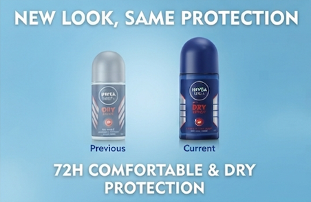 Nivea Men Dry Impact Anti-Perspirant Deodorant for Men with 72H Protection Roll-on 50 ml