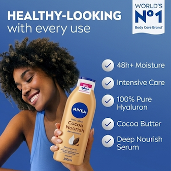 Nivea Body Lotion for Dry Skin Cocoa Butter 250 ml