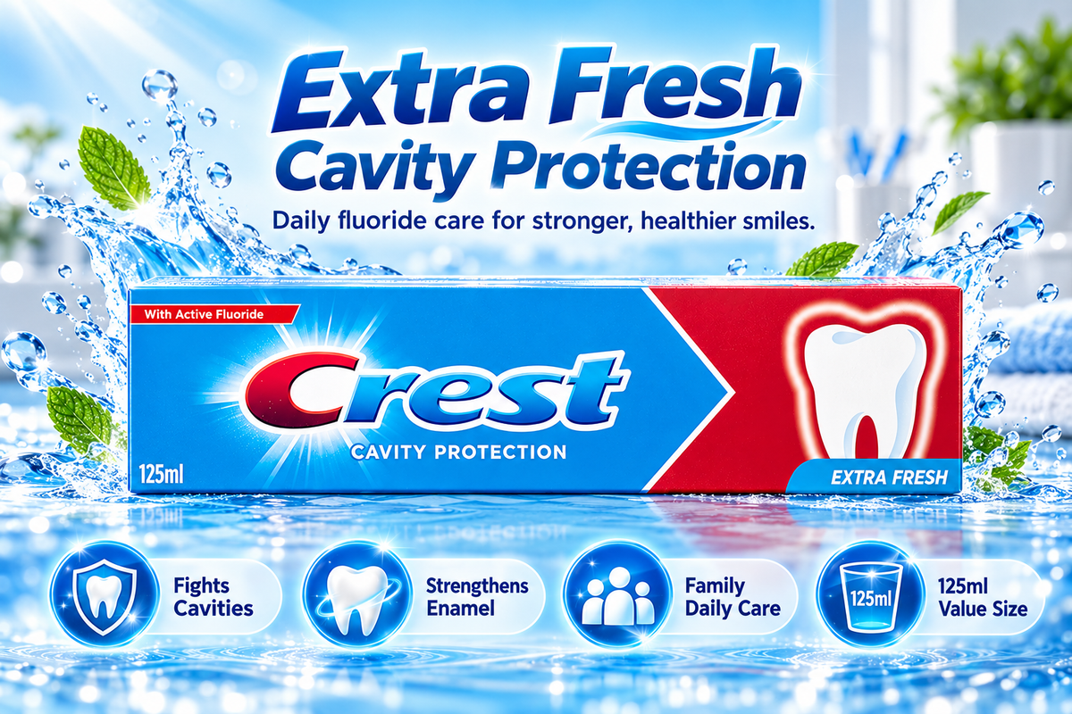 Crest Cavity Protection Toothpaste | Extra Fresh | 125ml