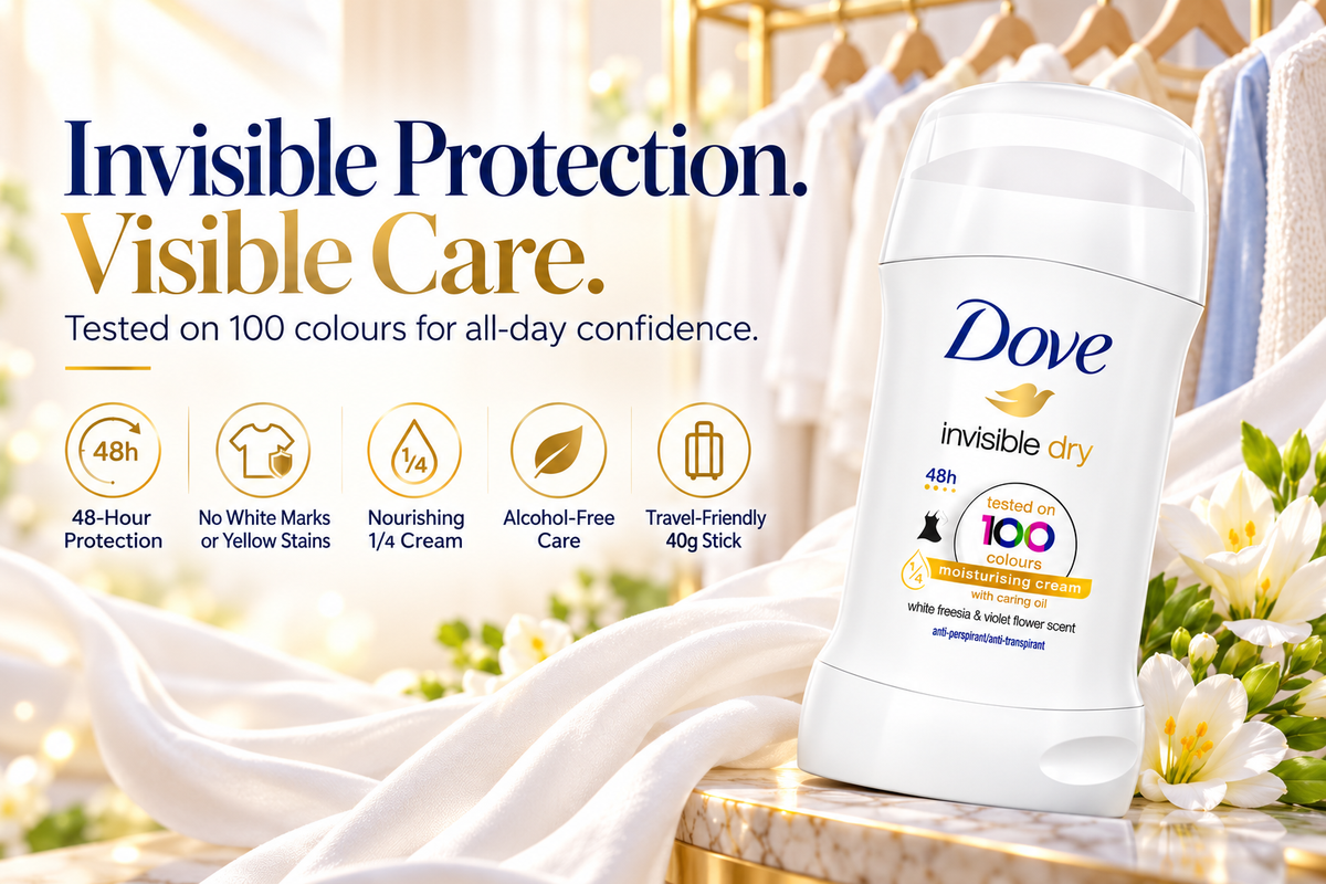 Dove Antiperspirant Deodorant Stick - Invisible Dry | 40g