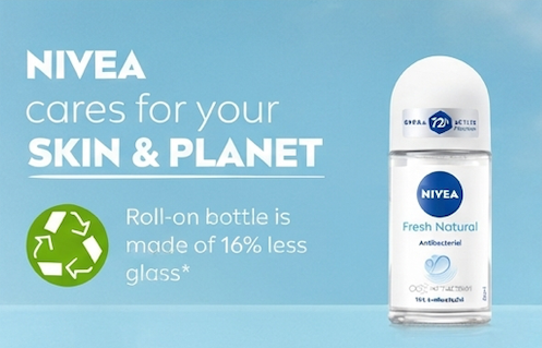 Nivea Fresh Natural Antiperspirant Roll-on for Women 72H Protection 50 ml