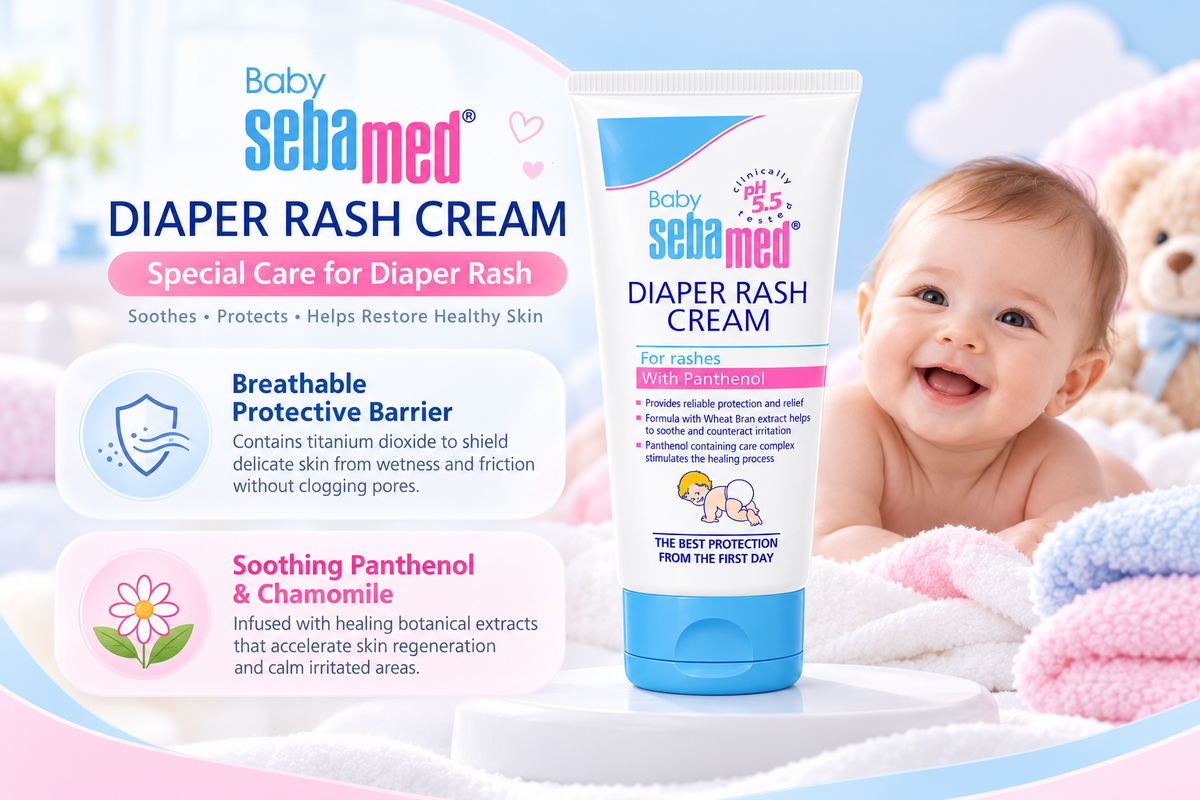 Sebamed Baby Protective Diaper Rash Relief Cream - 200 ml