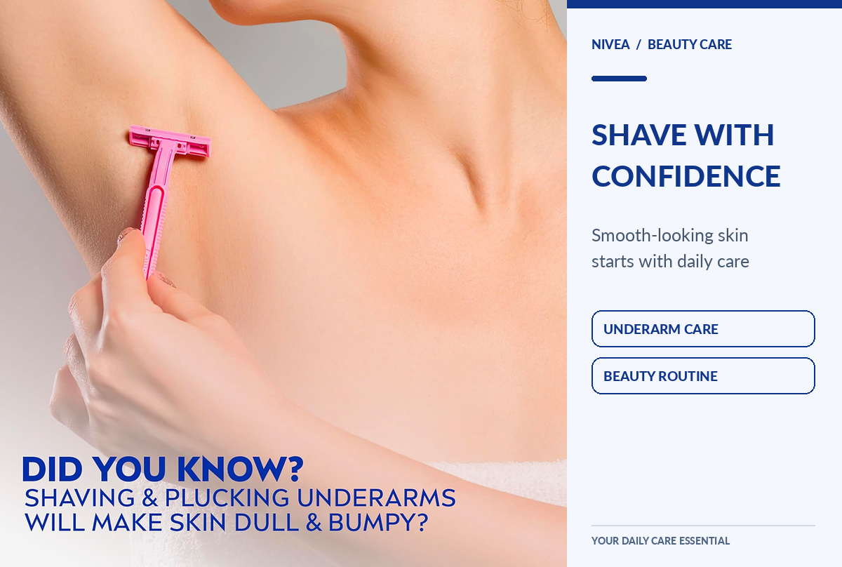 Nivea Deodorant for Woman Roll On Whitening Happy Shave 50ml