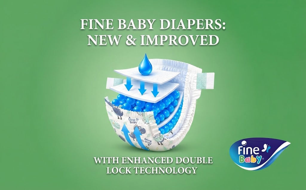 Fine Baby Diapers, Size 2, Small, 3-6 kg, 58 Diaper