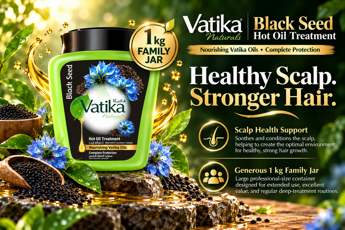 Vatika Naturals Hammam Zaith Hot Oil Treatment with Blackseed | 1 kg