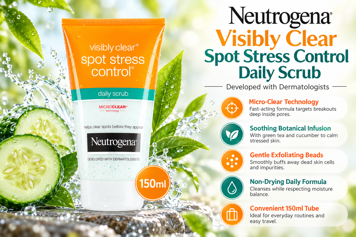 Neutrogena Visibly Clear Spot Stress Control Daily Scrub | 150ml