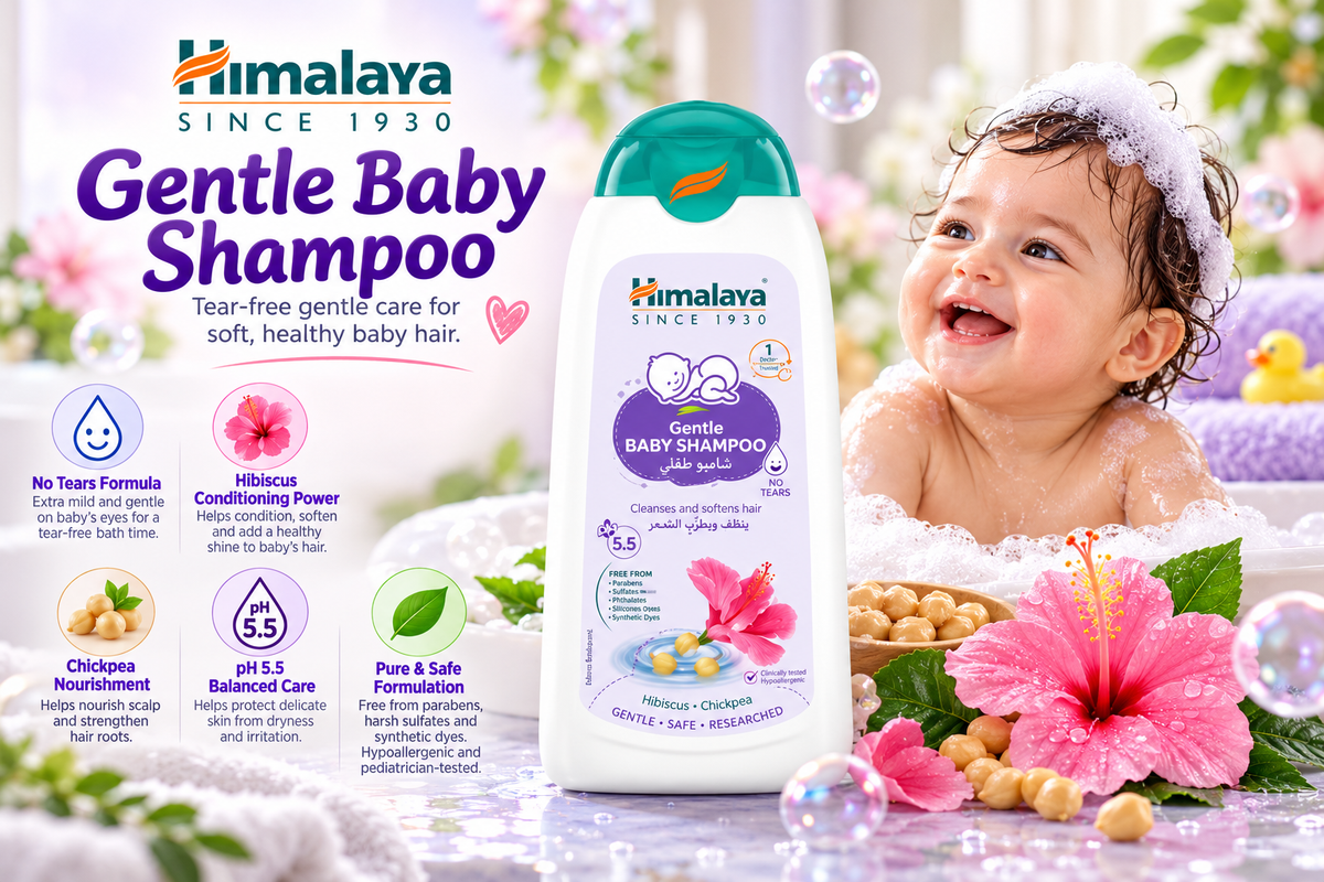 Himalaya Gentle Baby Shampoo | 200ml No Tears Formula