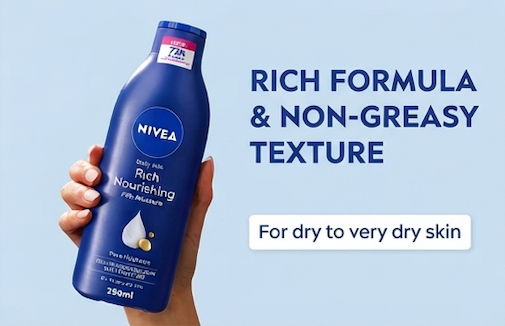 Nivea Body Lotion for Dry to Very Dry Skin Rich Nourishing 250 ml