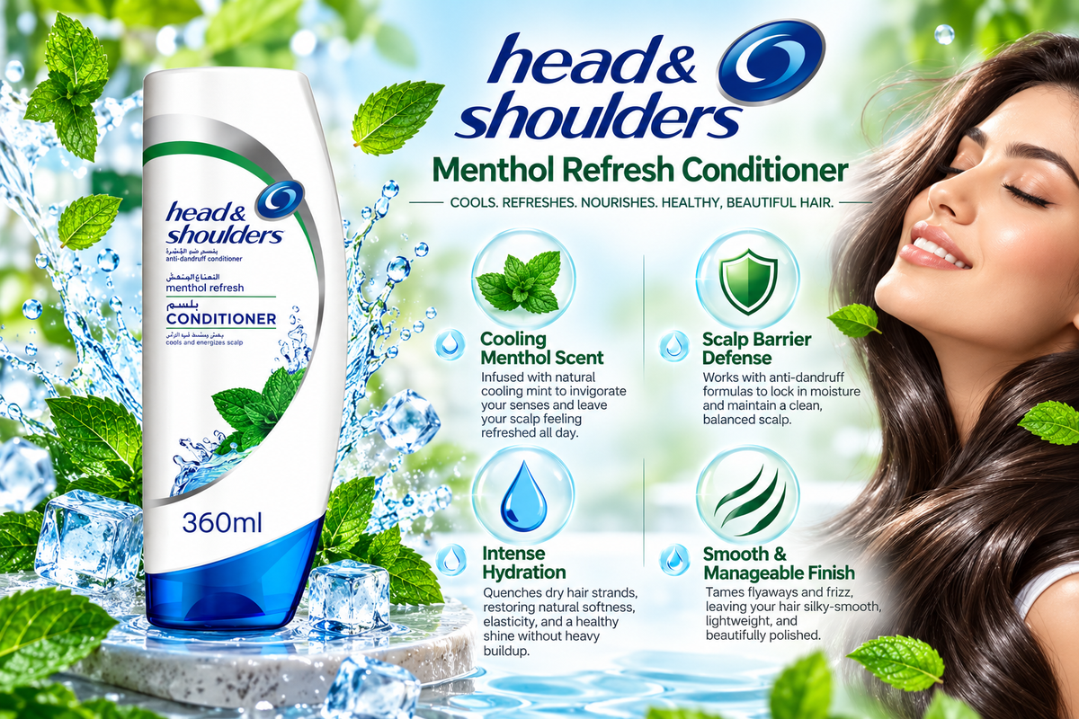 Head & Shoulders Menthol Refresh Anti-Dandruff Conditioner | 360ml