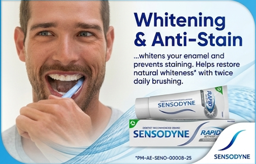 Sensodyne Rapid Action Whitening Toothpaste 75 ml