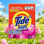 Tide Triple Power Downy Floral Breeze 2.25kg X 2Pcs  – Deep Clean & Freshness