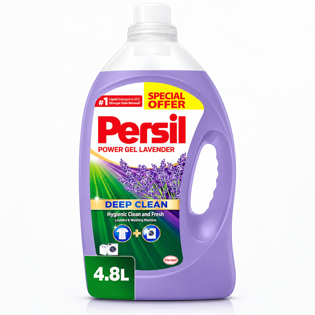 Persil Power Gel Lavender 4.8L – Deep Clean & Fresh Lavender Scent