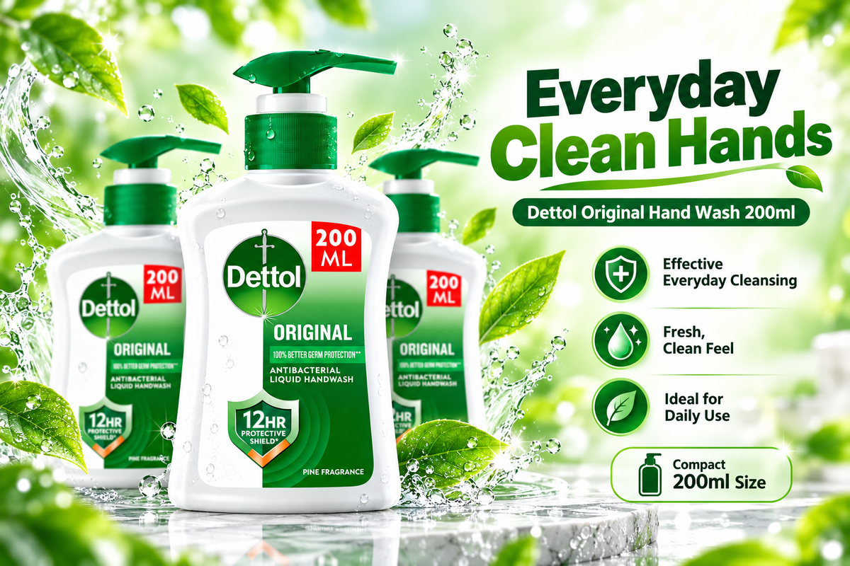Dettol Original Hand Wash – 200ml 4Pcs