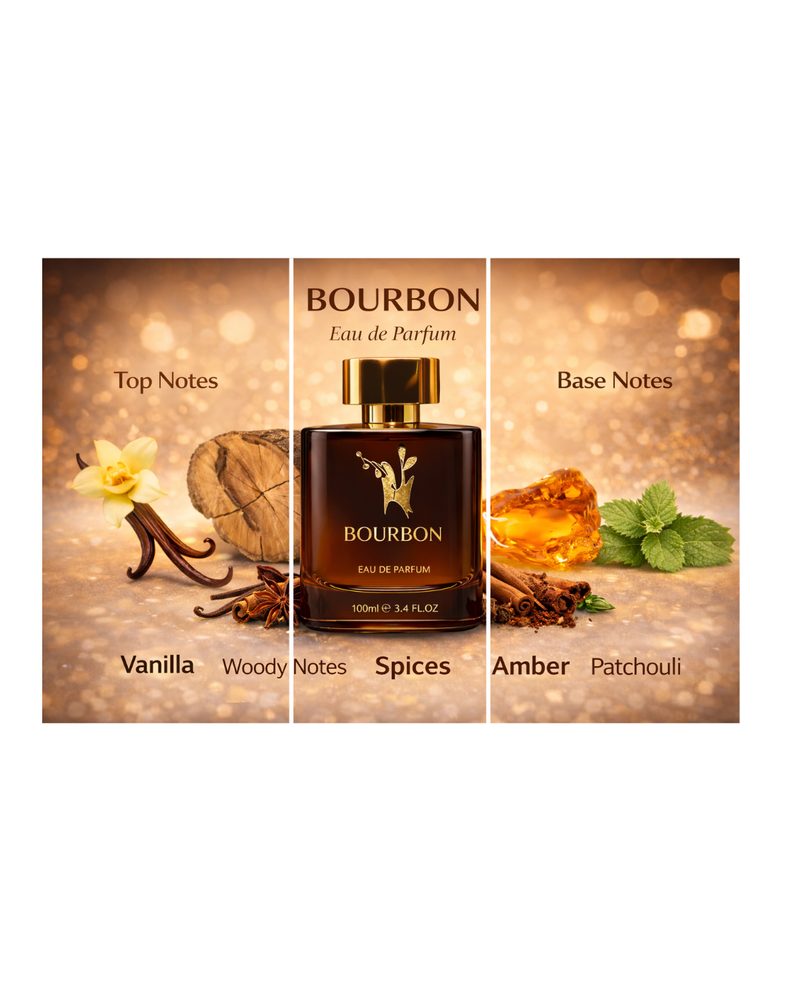 Bourbon by Opal Perfumes – Warm, Boozy, and Woody Unisex Fragrance (100ml Eau de Parfum)