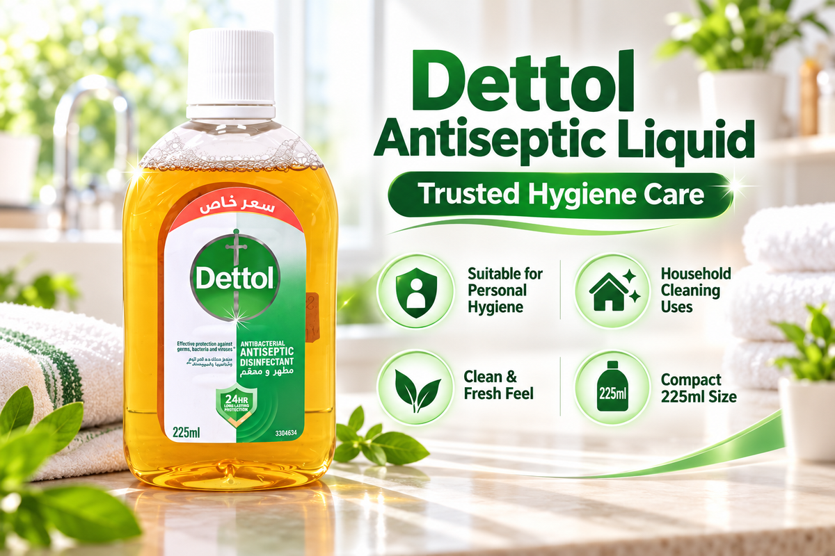 Dettol Liquid 225ml x 4pcs – Antiseptic Care for Home & Family