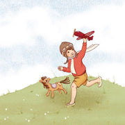Signed Belle & Boo Little Aviator Cotton Fine Art Print
