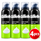 Gillette Lemon Lime Shaving Foam 200ml x 4pcs – Fresh & Smooth Shave