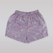 Rachel Riley Girls Floral Ruched Cotton Pyjamas in Lilac