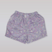 Rachel Riley Girls Floral Ruched Cotton Pyjamas in Lilac