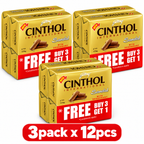 Cinthol Sandal Soap 175g  x 12 pcs – Fresh Cleansing with Sandal Fragrance