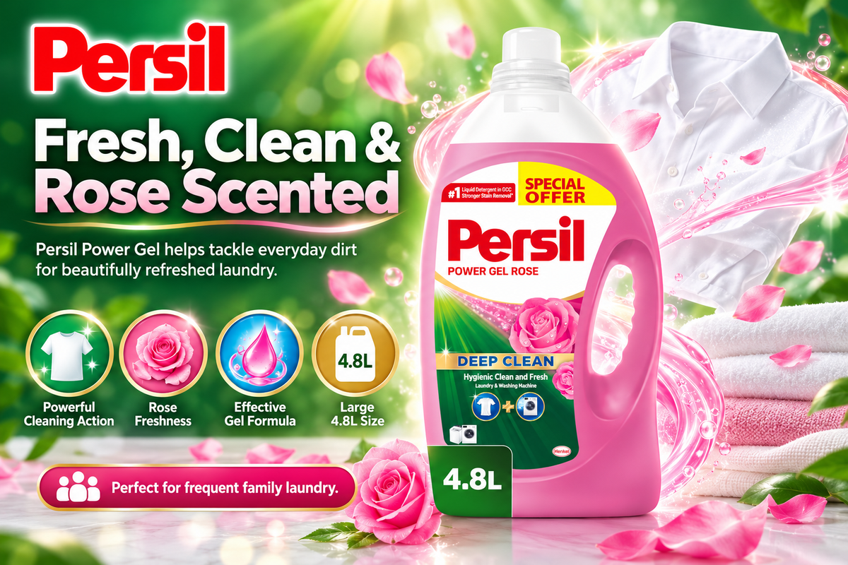 Persil Rose Power Gel 4.8L – Powerful Laundry Detergent