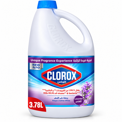 Clorox Lavender Bleach 3.78L – Deep Cleaning & Freshness