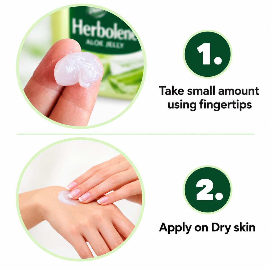 Dabur Herbolene Aloe Jelly 115ml x 4pcs  Free – Soft & Nourished Skin