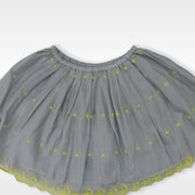 I Love Gorgeous Girls Jet Skirt in Charcoal Gray Sparkle