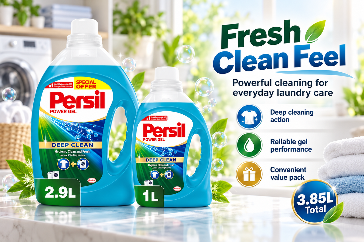 Persil Liquid Gel Green Value Pack – 2.9L + 950ml