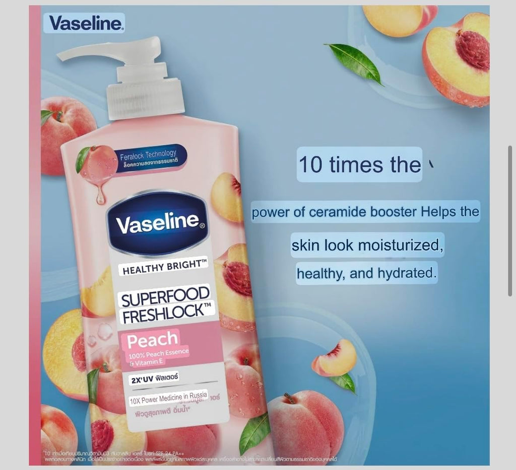 Vaseline Peach Superfood Lotion 320ml