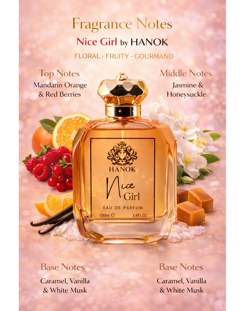 Nice Girl by Opal Perfumes – Sweet Floral Fruity Gourmand Perfume for Women (100ml EDP)