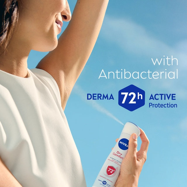 Nivea Women Dry Comfort Quick-Dry Anti-Perspirant Body Spray - 150 ml