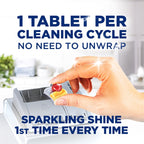 Finish Quantum All in 1 Dishwasher Tablets Lemon Sparkle Scent 50 pcs