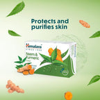 Himalaya Herbal Soap for Clear Skin - Neem & Turmeric (6 x 125g Multi-Pack)