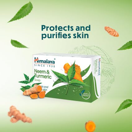 Himalaya Herbal Soap for Clear Skin - Neem & Turmeric (6 x 125g Multi-Pack)